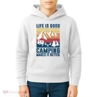 Camping Gifts For Camper Camping Makes It Better Kids Hoodie thumb 4