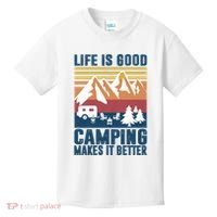 Camping Gifts For Camper Camping Makes It Better Kids T-Shirt thumb 0