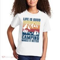 Camping Gifts For Camper Camping Makes It Better Kids T-Shirt thumb 2