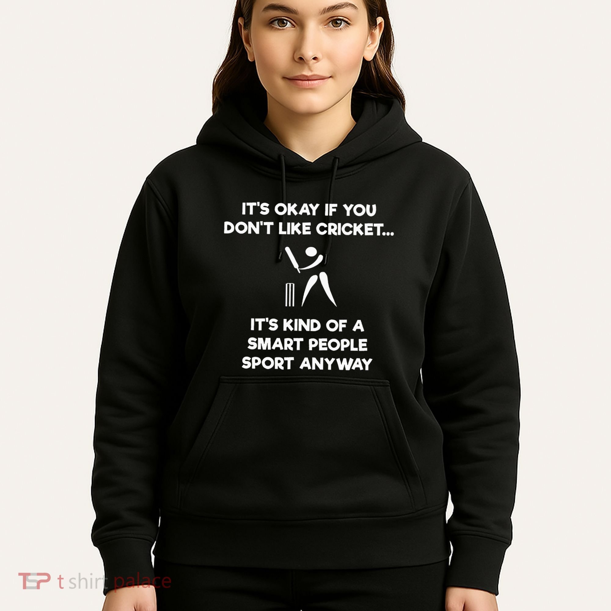 Cricket Game Funny Smart Player Hoodie