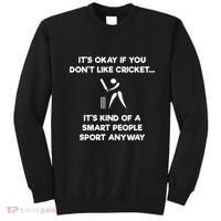 Cricket Game Funny Smart Player Sweatshirt thumb 0