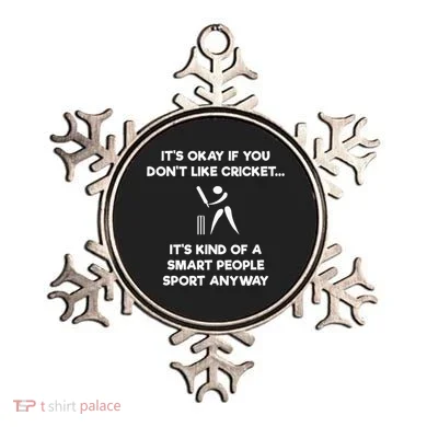 Cricket Game Funny Smart Player Ornament