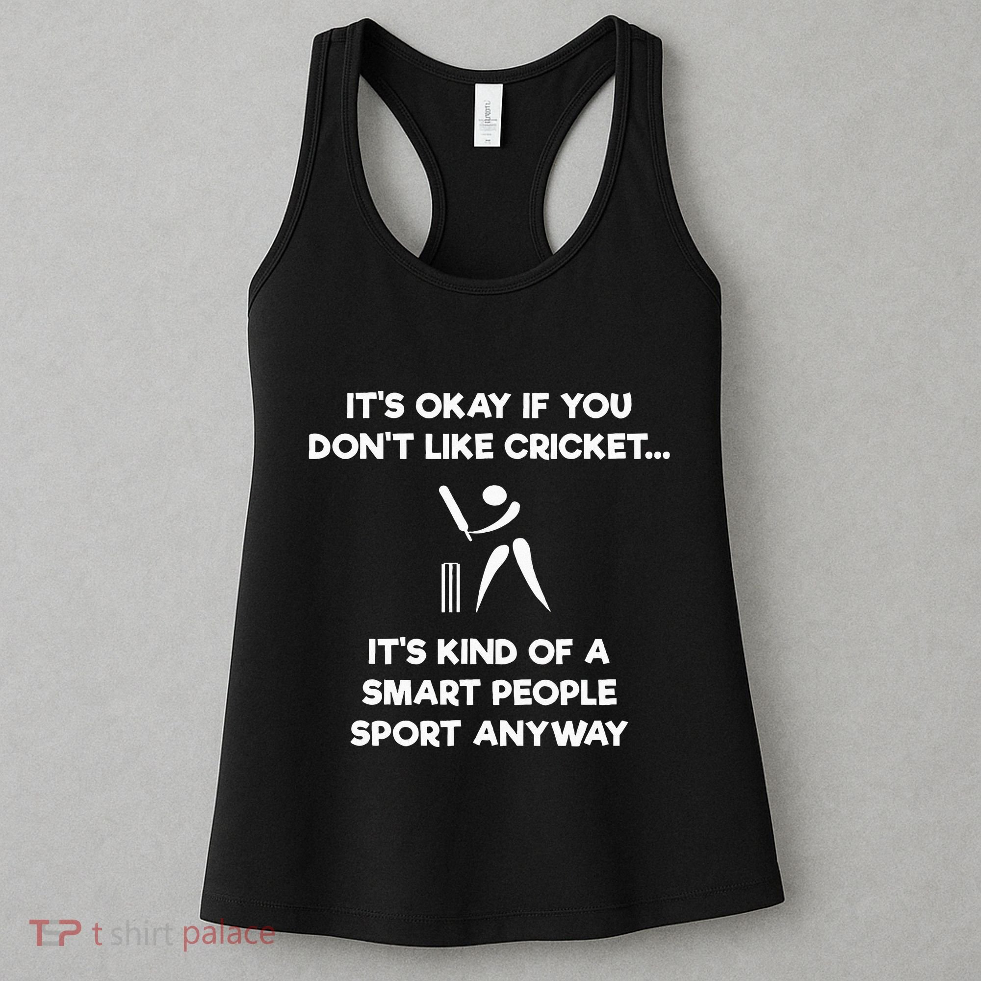 Cricket Game Funny Smart Player Women's Tank Top