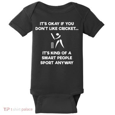 Cricket Game Funny Smart Player Baby Bodysuit