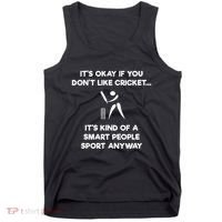 Cricket Game Funny Smart Player Tank Top thumb 0
