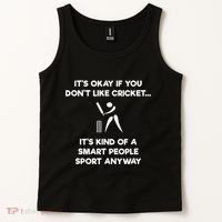 Cricket Game Funny Smart Player Tank Top thumb 2