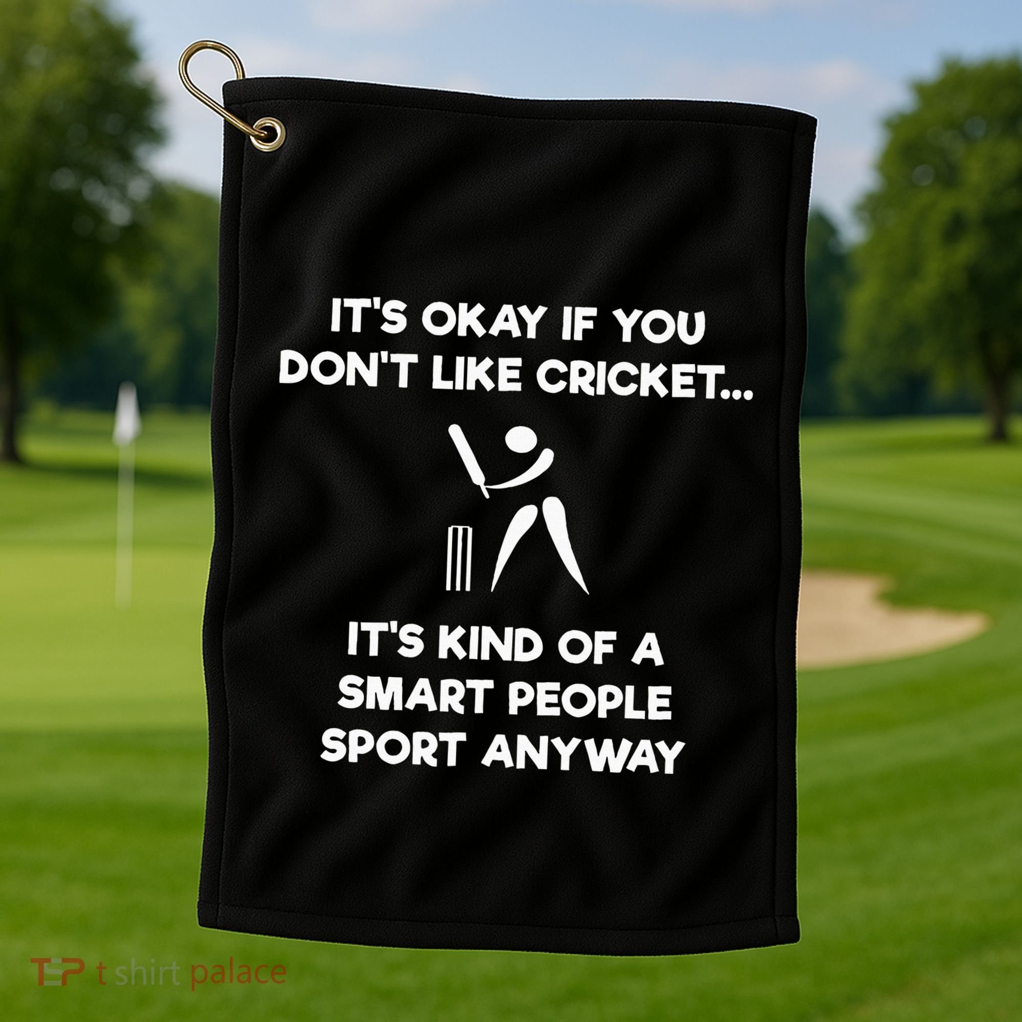 Cricket Game Funny Smart Player Golf Towel