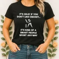Cricket Game Funny Smart Player Women's T-Shirt thumb 2
