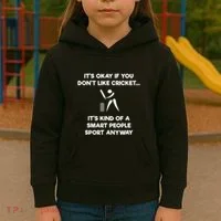 Cricket Game Funny Smart Player Kids Hoodie thumb 3