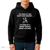 Cricket Game Funny Smart Player Kids Hoodie thumb 4