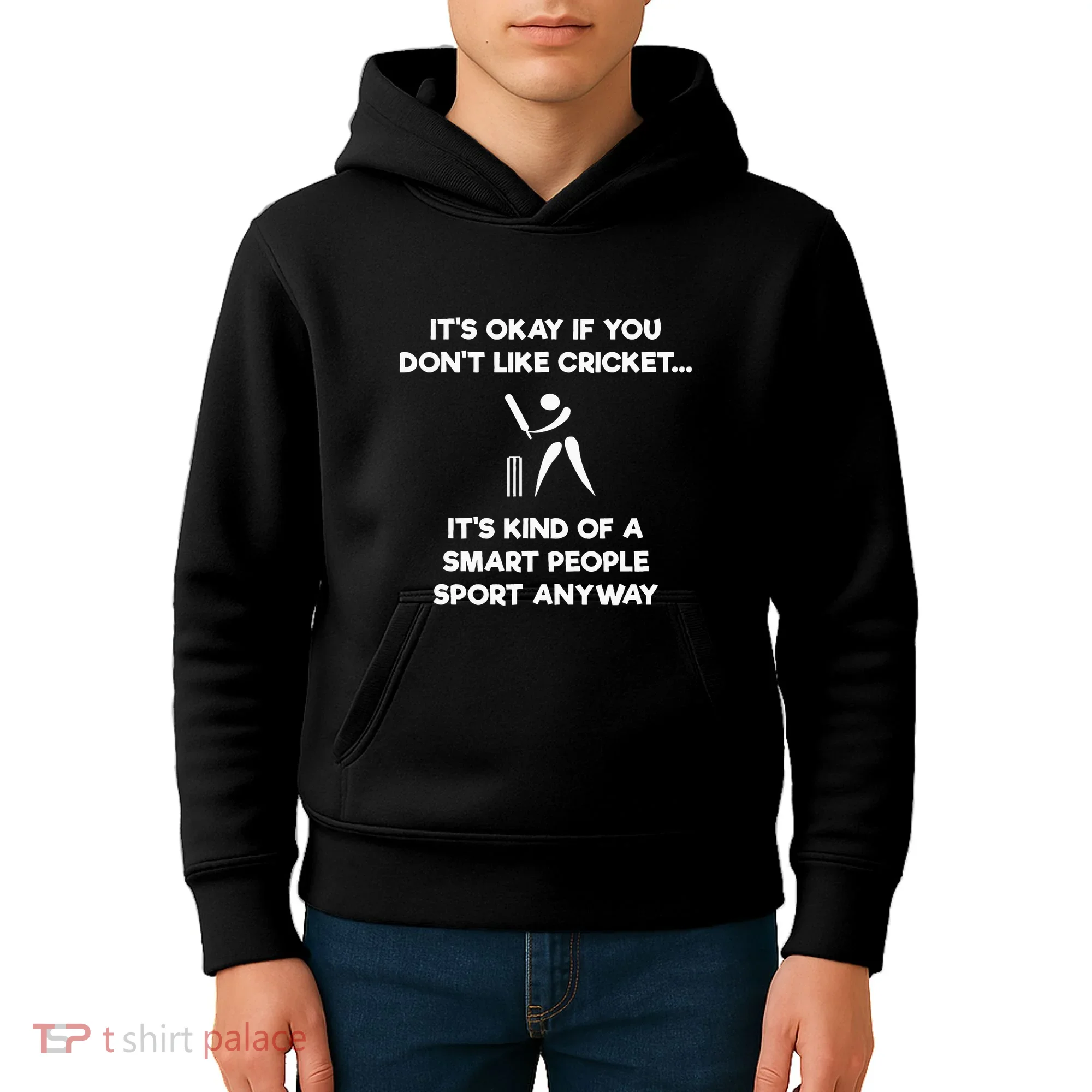 Cricket Game Funny Smart Player Kids Hoodie