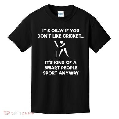 Cricket Game Funny Smart Player Kids T-Shirt