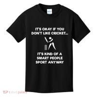 Cricket Game Funny Smart Player Kids T-Shirt thumb 0