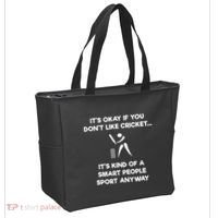 Cricket Game Funny Smart Player Tote Bag thumb 2