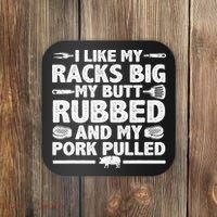 Cool Grilling For Pork Rub Smoking Bbq Meat Smoker Coaster thumb 0