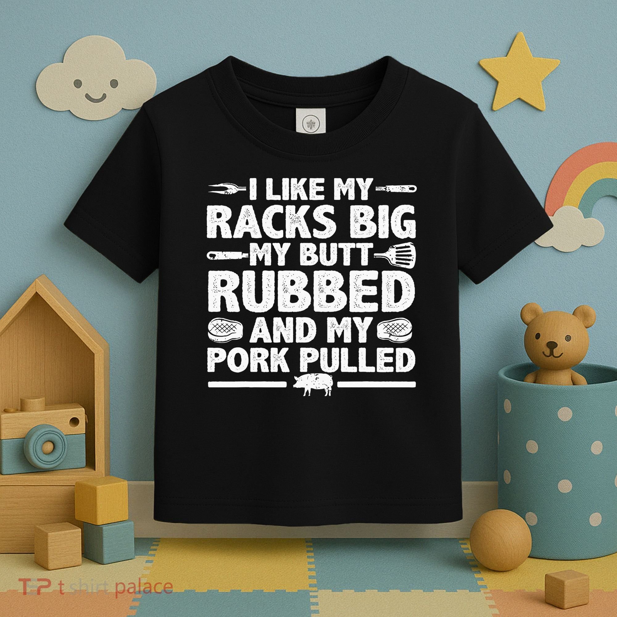 Cool Grilling For Pork Rub Smoking Bbq Meat Smoker Toddler T-Shirt