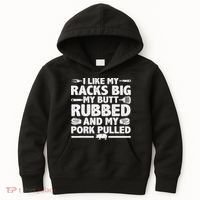 Cool Grilling For Pork Rub Smoking Bbq Meat Smoker Kids Hoodie thumb 0