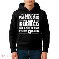 Cool Grilling For Pork Rub Smoking Bbq Meat Smoker Kids Hoodie thumb 4