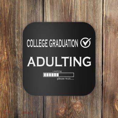 College Graduation Funny Graduate School Coaster
