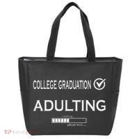 College Graduation Funny Graduate School Tote Bag thumb 0
