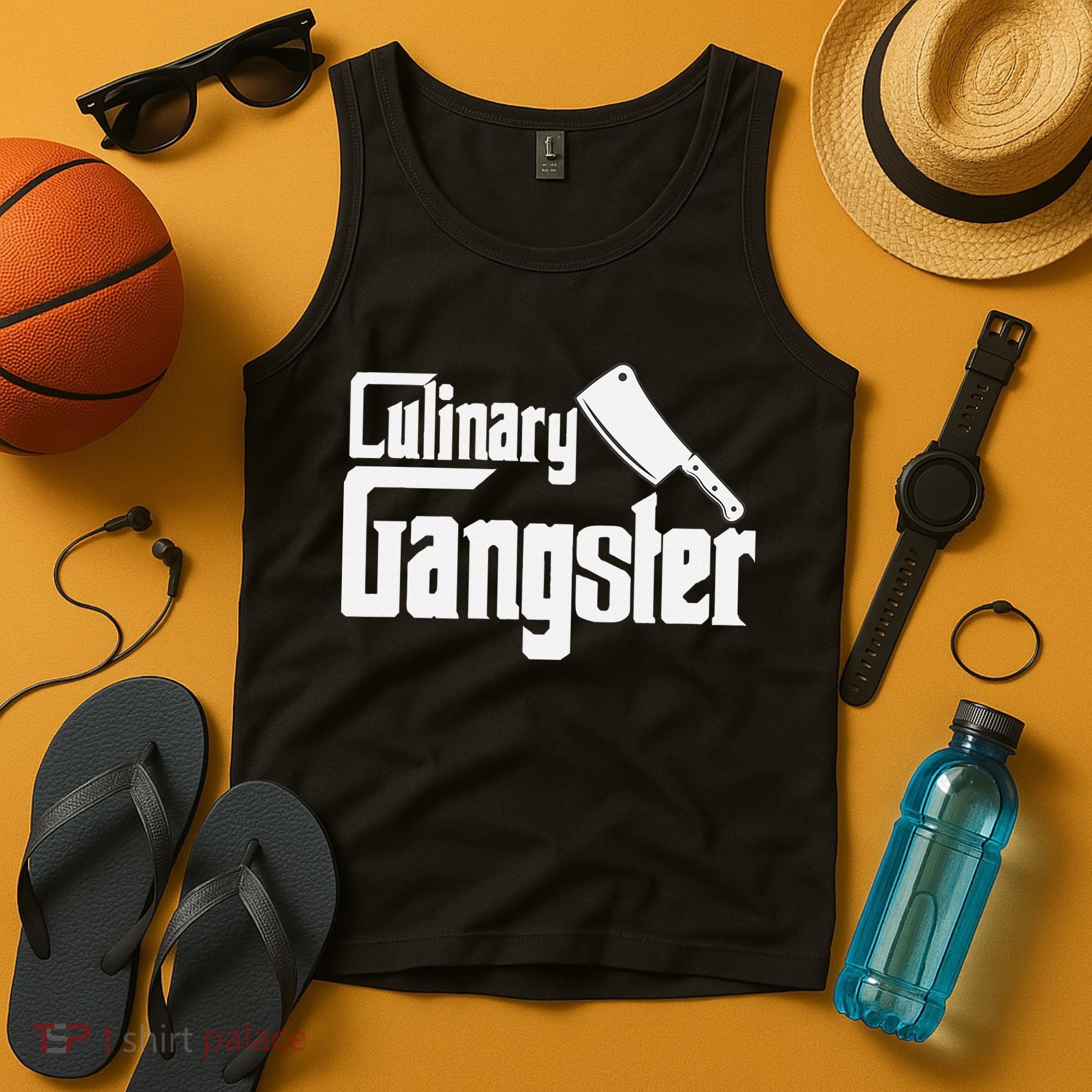 Culinary Gangster Funny Restaurant Cook Chef Tank Top