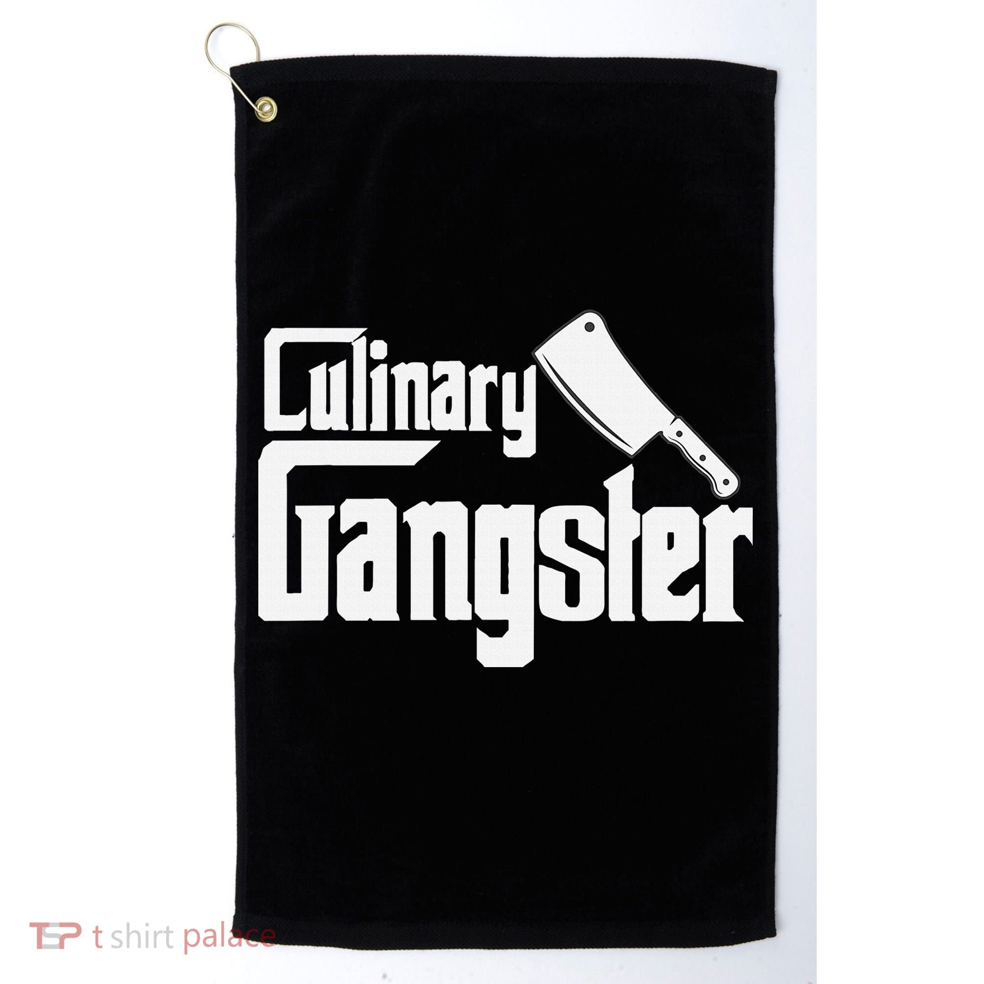 Culinary Gangster Funny Restaurant Cook Chef Golf Towel