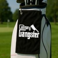 Culinary Gangster Funny Restaurant Cook Chef Golf Towel thumb 2