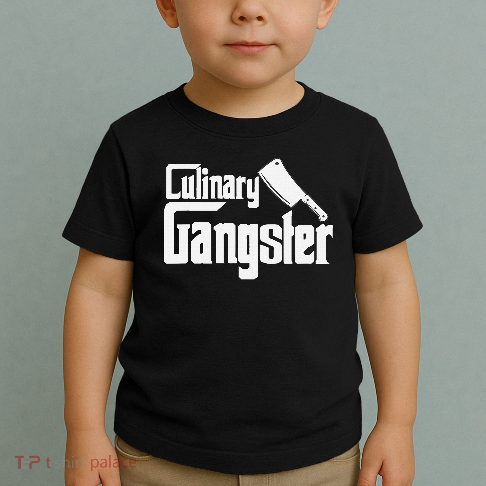 Culinary Gangster Funny Restaurant Cook Chef Toddler T-Shirt
