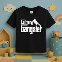 Culinary Gangster Funny Restaurant Cook Chef Toddler T-Shirt thumb 3