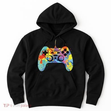 Colorful Gamer Graphic Gaming Controller Graphic Hoodie