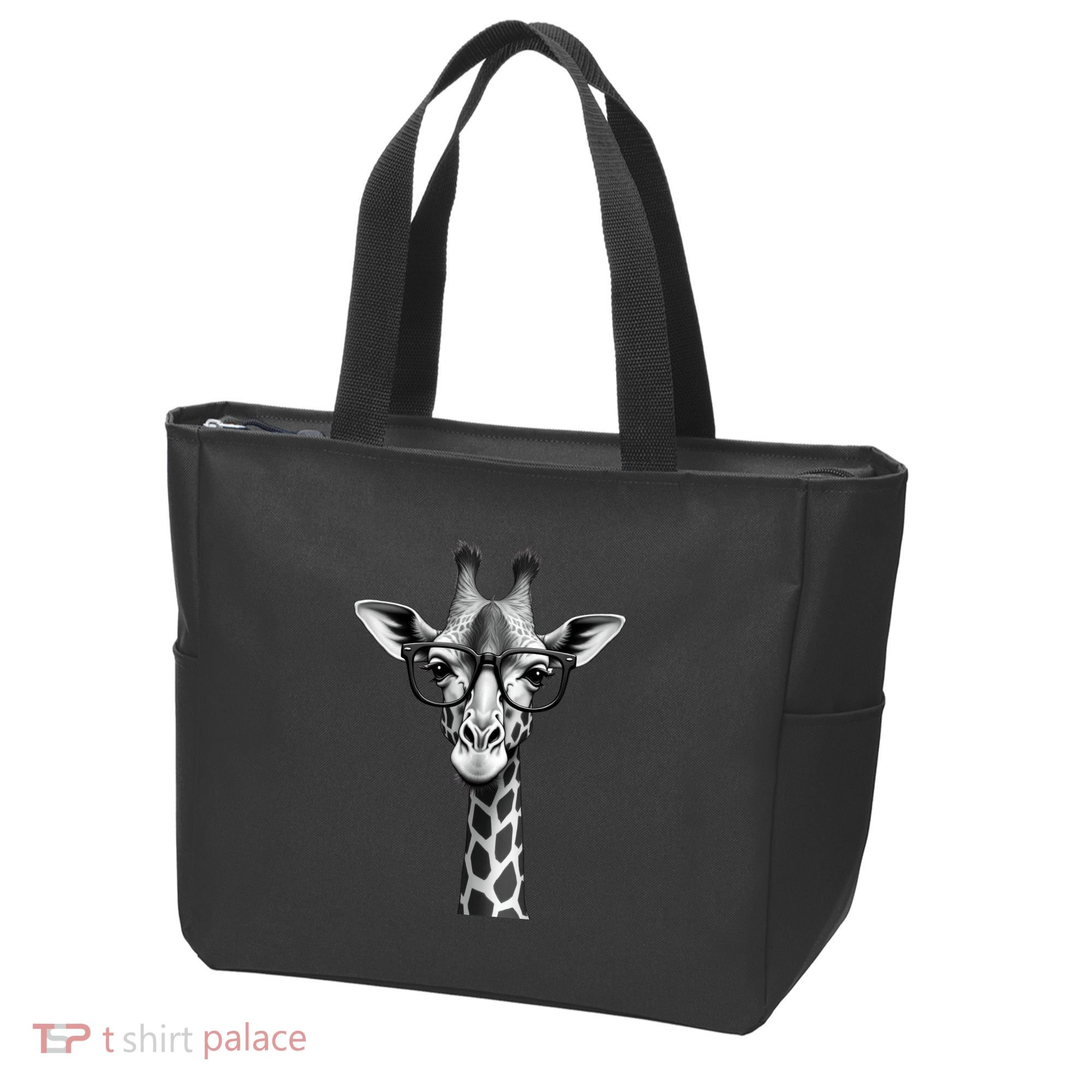 Cute Giraffe Graphic Casual Summer Funny Cool Animal Lover Tote Bag