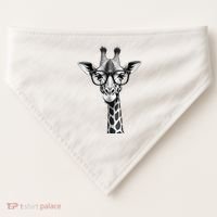 Cute Giraffe Graphic Casual Summer Funny Cool Animal Lover USA-Made Doggie Bandana thumb 0