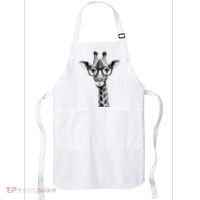 Cute Giraffe Graphic Casual Summer Funny Cool Animal Lover Apron thumb 0