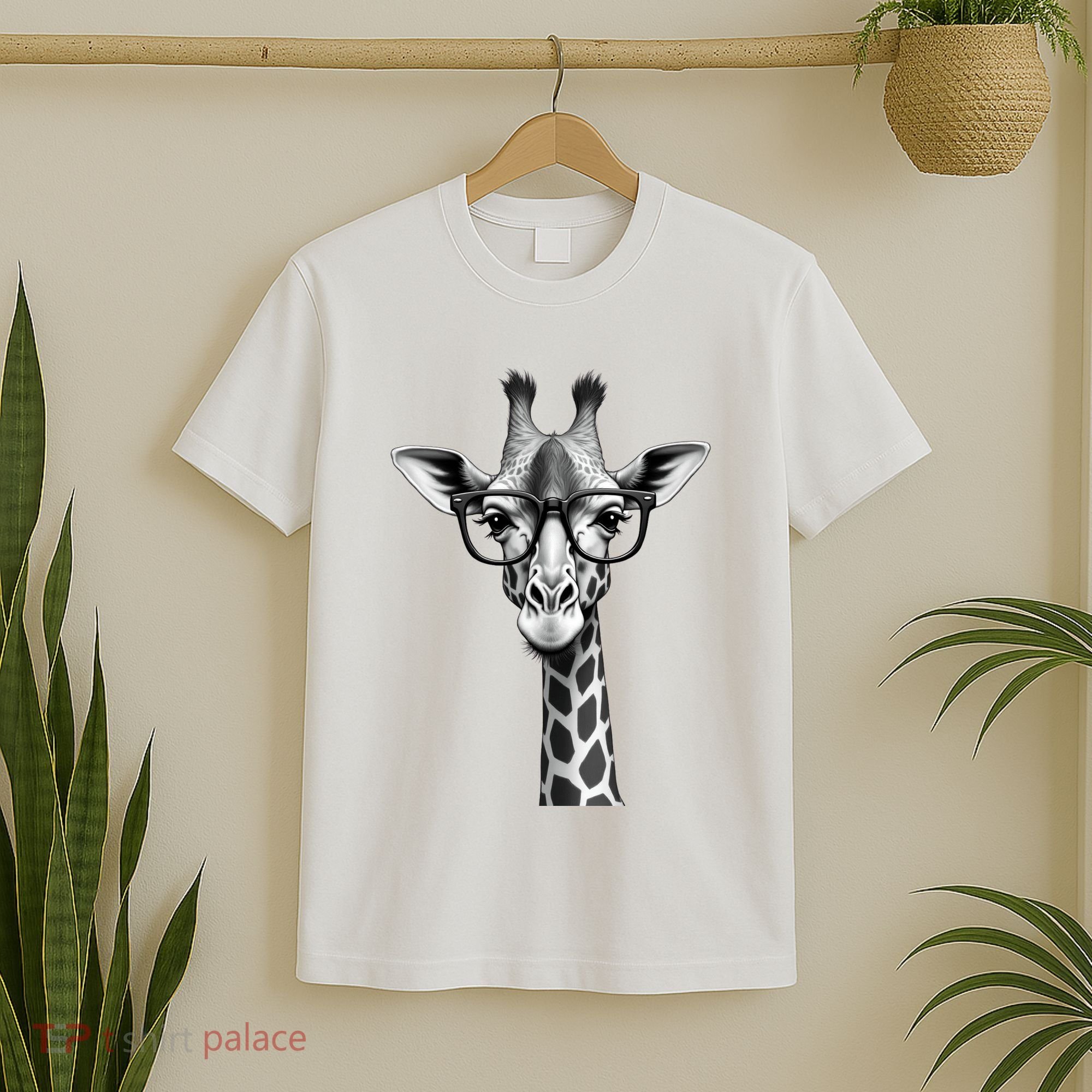 Cute Giraffe Graphic Casual Summer Funny Cool Animal Lover T-Shirt