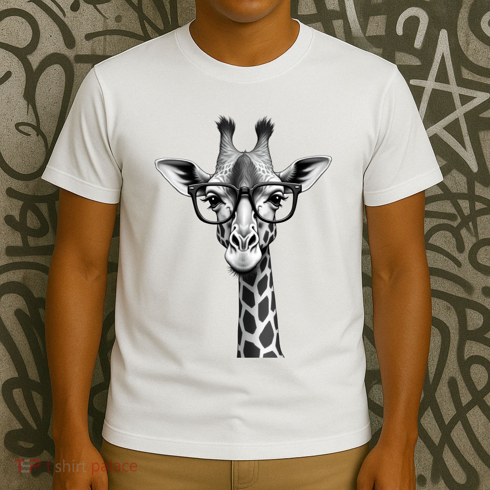 Cute Giraffe Graphic Casual Summer Funny Cool Animal Lover T-Shirt