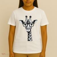 Cute Giraffe Graphic Casual Summer Funny Cool Animal Lover T-Shirt thumb 4