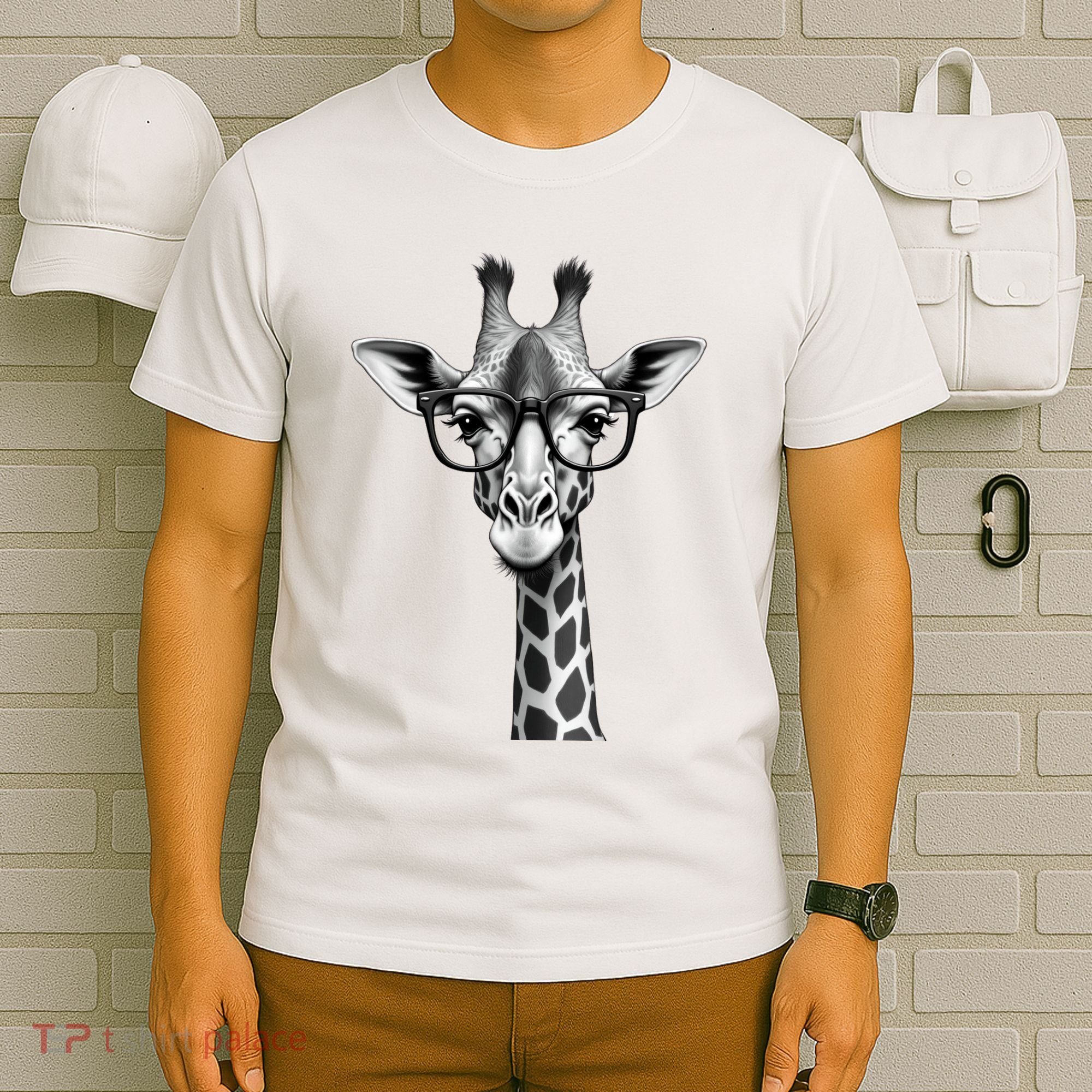 Cute Giraffe Graphic Casual Summer Funny Cool Animal Lover T-Shirt