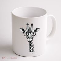 Cute Giraffe Graphic Casual Summer Funny Cool Animal Lover Coffee Mug thumb 1