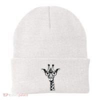 Cute Giraffe Graphic Casual Summer Funny Cool Animal Lover Beanie thumb 0
