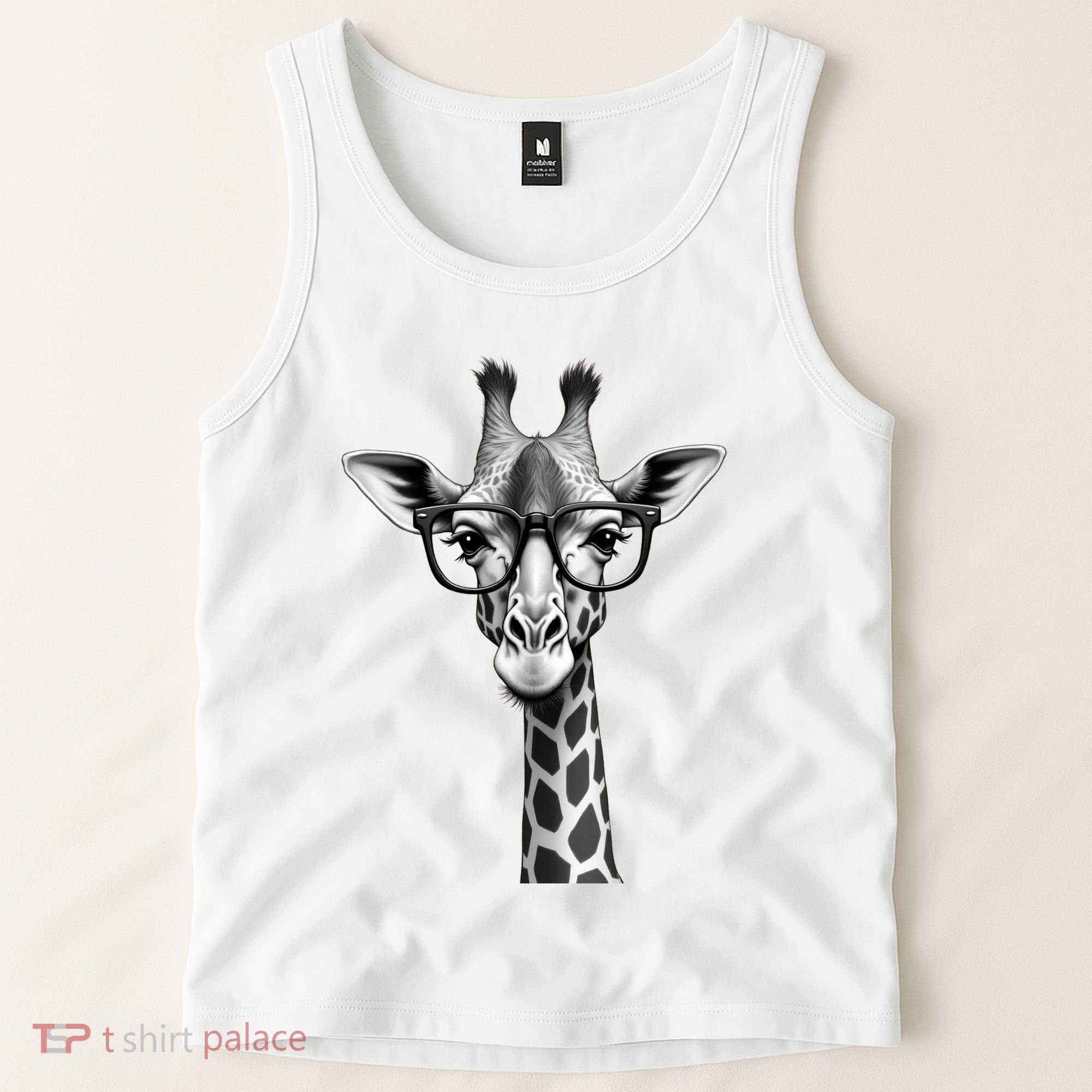 Cute Giraffe Graphic Casual Summer Funny Cool Animal Lover Tank Top