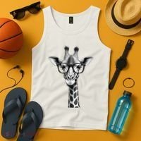 Cute Giraffe Graphic Casual Summer Funny Cool Animal Lover Tank Top thumb 4