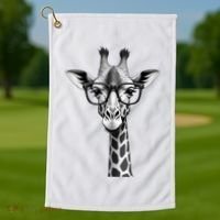 Cute Giraffe Graphic Casual Summer Funny Cool Animal Lover Golf Towel thumb 1
