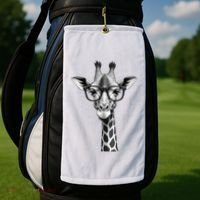 Cute Giraffe Graphic Casual Summer Funny Cool Animal Lover Golf Towel thumb 2