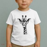 Cute Giraffe Graphic Casual Summer Funny Cool Animal Lover Toddler T-Shirt thumb 2