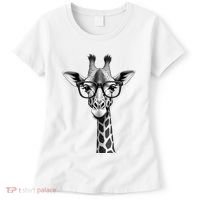 Cute Giraffe Graphic Casual Summer Funny Cool Animal Lover Women's T-Shirt thumb 0