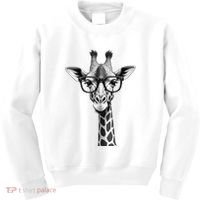 Cute Giraffe Graphic Casual Summer Funny Cool Animal Lover Kids Sweatshirt thumb 0