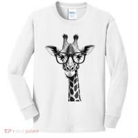 Cute Giraffe Graphic Casual Summer Funny Cool Animal Lover Kids Long Sleeve Shirt thumb 0