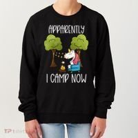 Childrens Glamping Gear Unicorn Camping Stuff Campfire Smore Women's Sweatshirt thumb 0