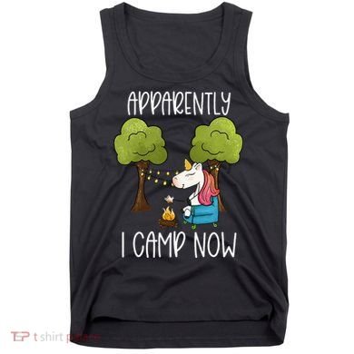 Childrens Glamping Gear Unicorn Camping Stuff Campfire Smore Tank Top