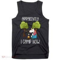 Childrens Glamping Gear Unicorn Camping Stuff Campfire Smore Tank Top thumb 0